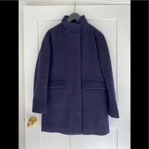 J.Crew stadium wool navy coat
